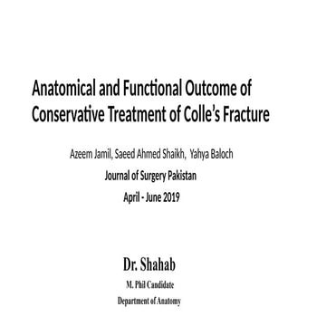 shahab '24 JC Colle's fracture [Autosaved].pptx