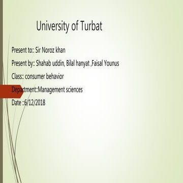 personality and consumer behavir