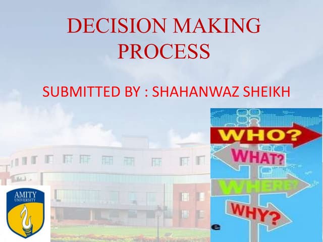 Decision Making Process ppt | PPTX