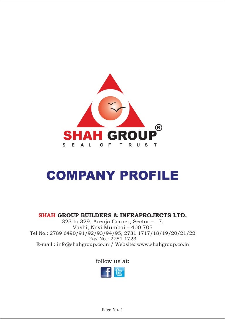 Shah group company profile new