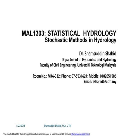 Shahid Lecture-12- MKAG1273