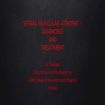 spinal muscular atropy- ayurveda