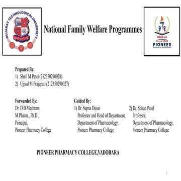 National family welfare programme 