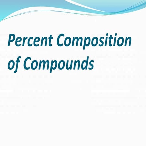 percent composition of compounds
