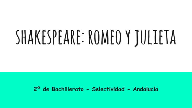 Shakespeare: Romeo y Julieta Select...