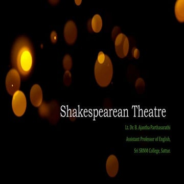 Shakespearean Theatre