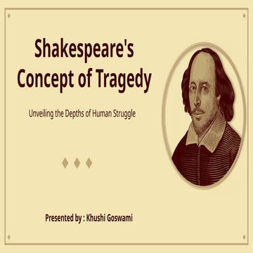 Shakespeare's concept of tragedy with defination
