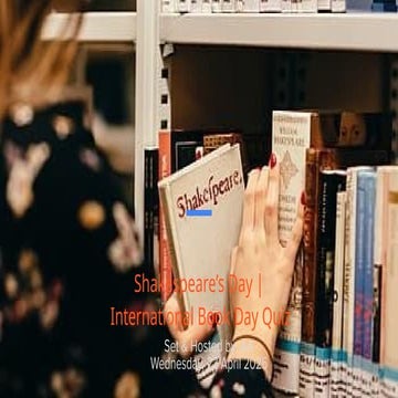 Shakespeare's Day x International Books Day Quiz 2025