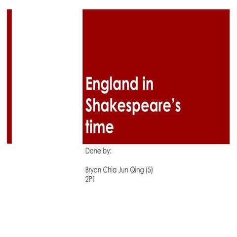 Shakespeare's era