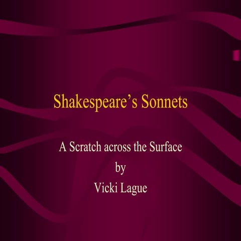 Shakespeare’s sonnets