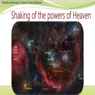 Shaking of the powers of heaven