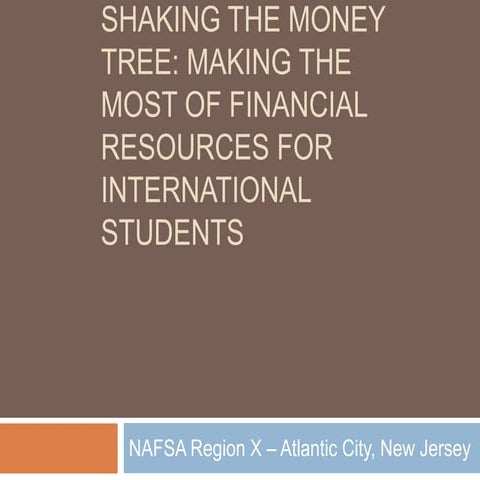 Shaking The Money Tree