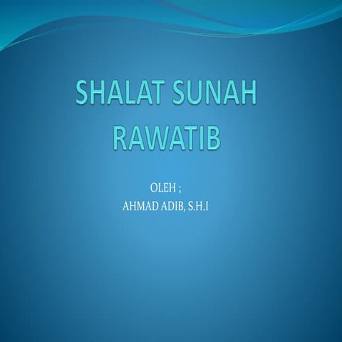 Shalat sunah rawatib