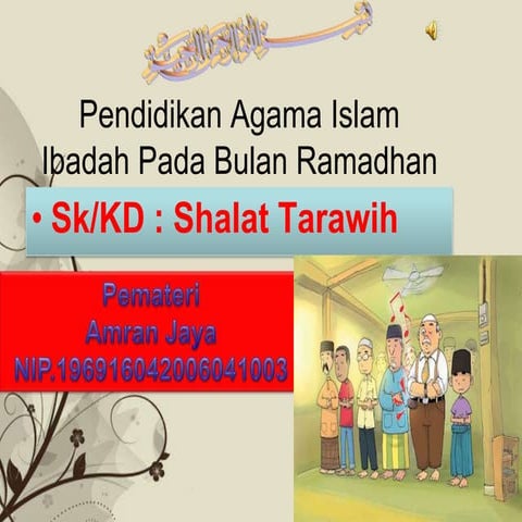 Shalat tarawih kls 6