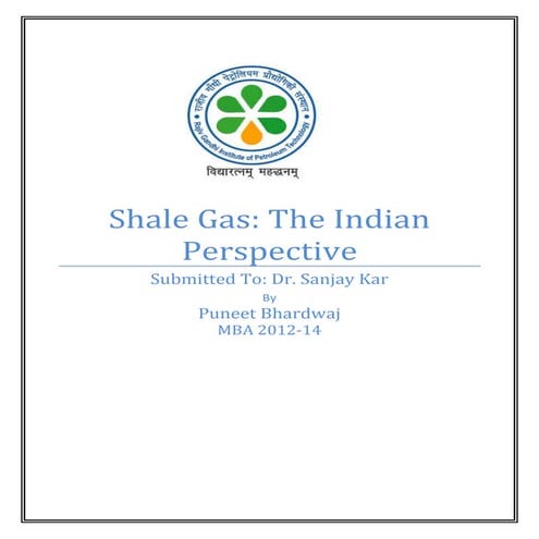 Shale gas