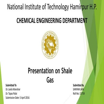 Shale gas by sanyam jain