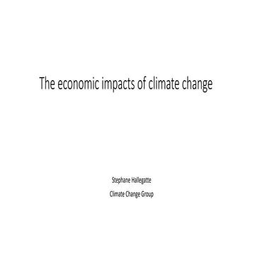 OECD Workshop “Assessing the socio-economic losses and damages from climate c...
