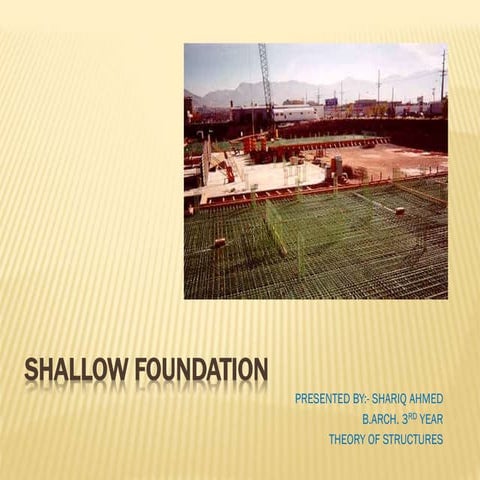 Shallow foundation