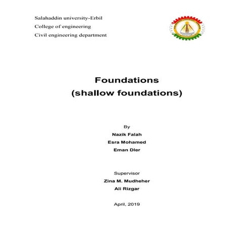 Shallow foundation full information 