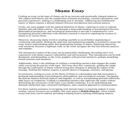 Shame Essay.pdf