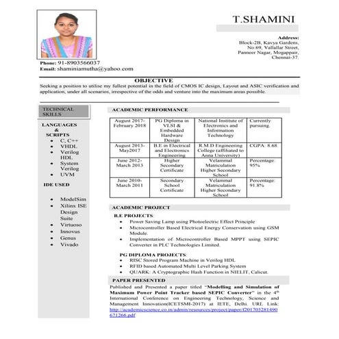 SHAMINI RESUME