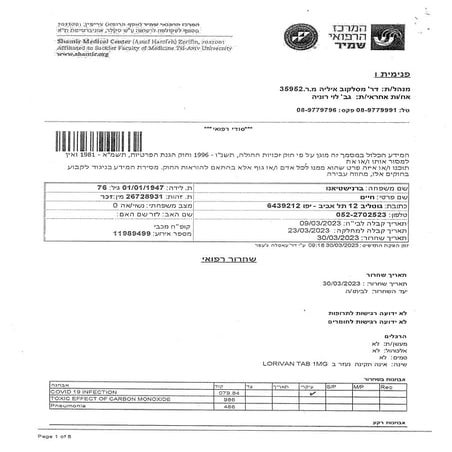 Shamir Hospital release with  recommendation  of Cognitive well preserved..pdf