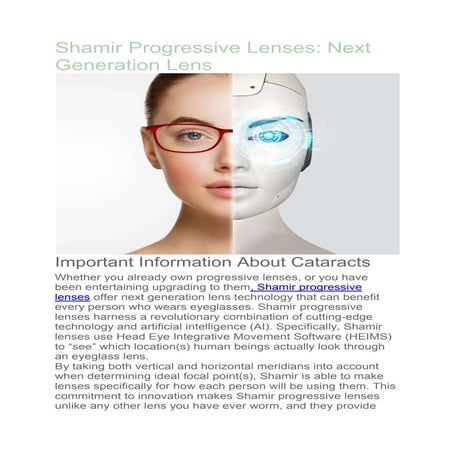 Shamir Progressive Lens : Computer & WorkSpace – NPWSVB