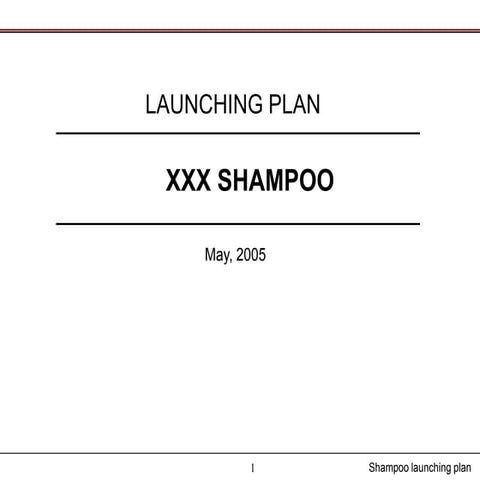 ISC Marketing - example of launching plan