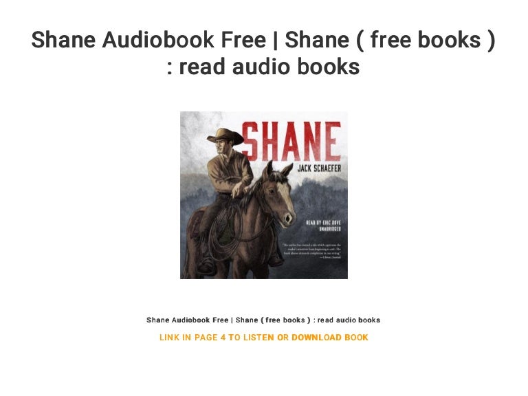 Shane Audiobook Free Shane ( free books ) read audio books