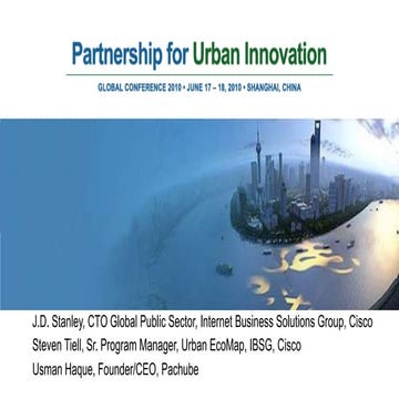 Urban Sensing and Mapping: Cisco Pavilion Showcase Session, 18th June 2010