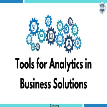 Tools for Analytics in Business Solutions |  IABAC