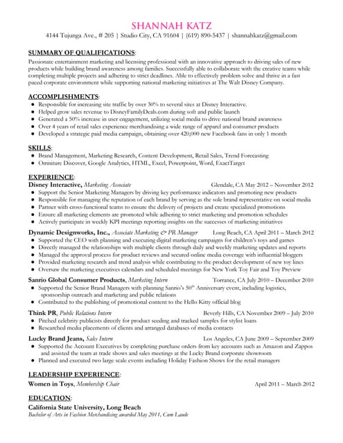 Peter Curry Resume PDF - Shannahkatzresume 121118145408 Phpapp02 Thumbnail 