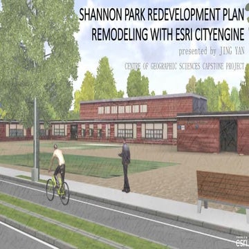 Shannon Park Redevelopment Plan Remodeling with Esri CityEngine