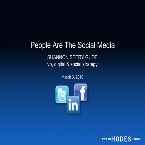 People Are The Social Media