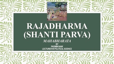 Shantiparva:Rajadharma(Mahabharata)