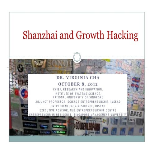 Shanzhai and growth hacking