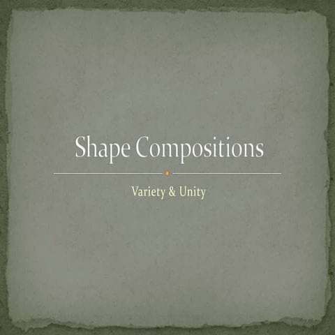 Shape compositions