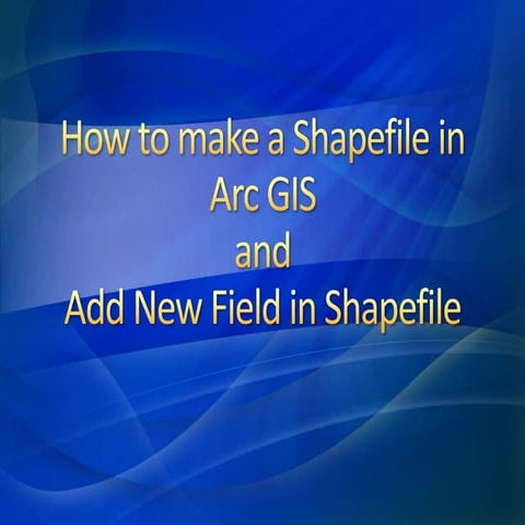 Shapefile in arc gis | PPT