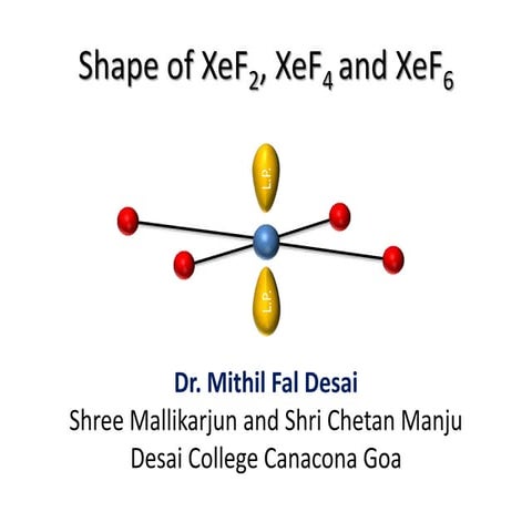 Shape of noble gas compounds XeFx