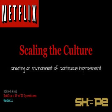 Scaling the Culture