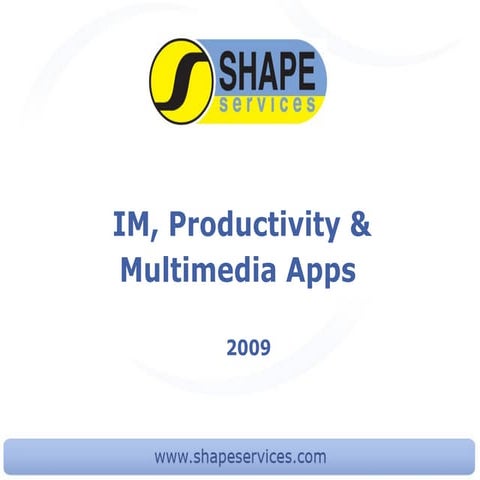 BlackBerry applications by SHAPE Services