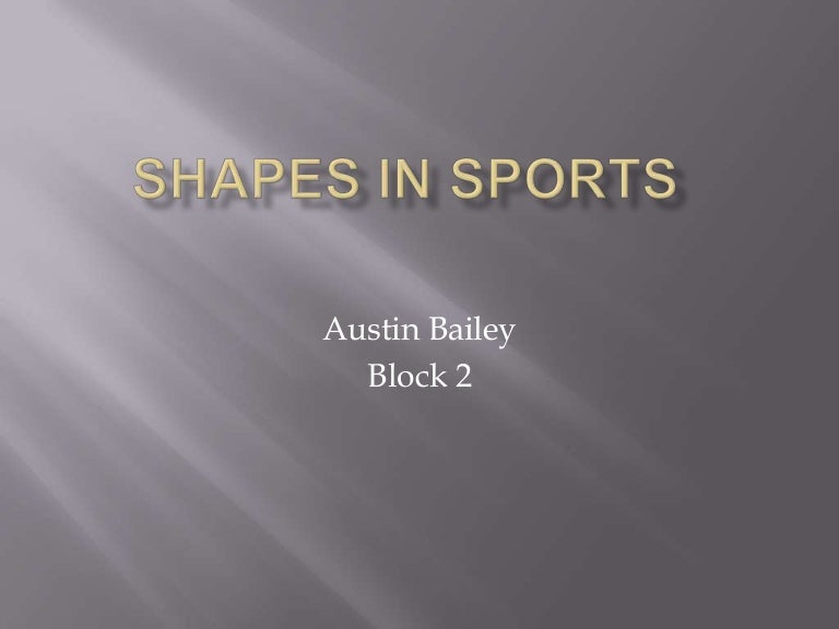 Shapes In Sports Copy