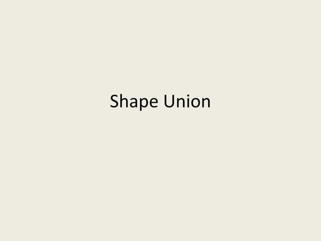 Shape Union in PowerPoint