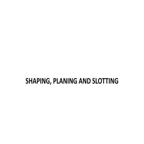 Slotting machine | PDF