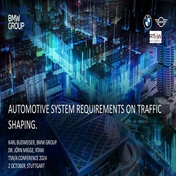 AUTOMOTIVE SYSTEM REQUIREMENTS ON TRAFFIC SHAPING