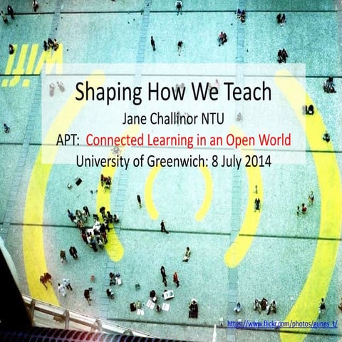 Shaping how we teach: The Connected and Open Classroom