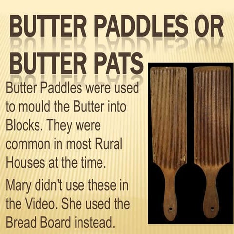 How was butter made in the 1960s | PPTX
