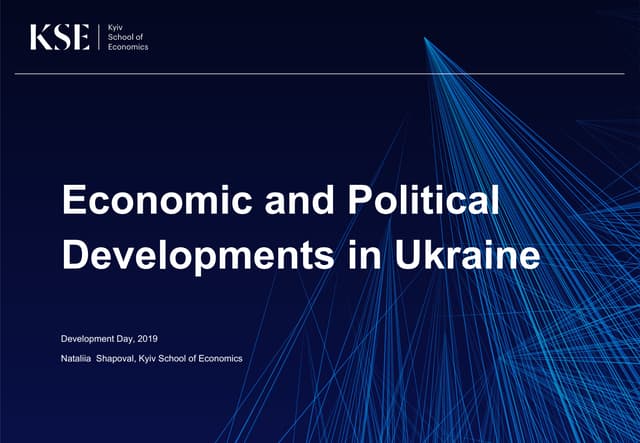Economic and Political Developments in Ukraine