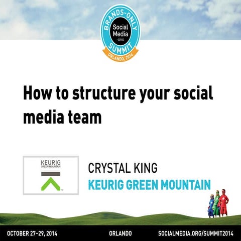 How to structure your social media team, presented by Crystal King