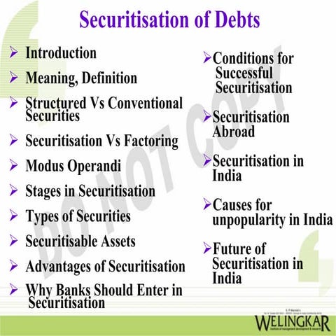 Securitization | PPT